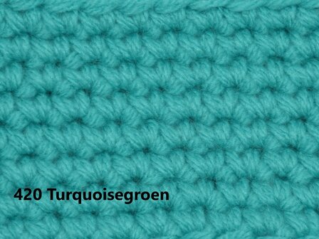 Kids haakpakket No1 uni turquoisegroen