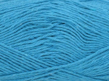 Gents-Ladies Slubbers haakpakket Lente Eco uni turquoiseblauw  90%katoen/10%polyester