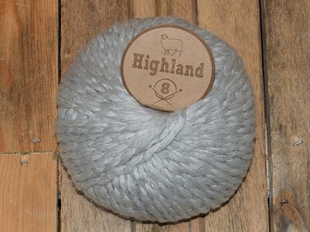 Garen Highland8 lichtgrijs