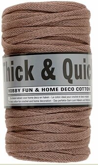 Hobby Fun and Home Deco 100% cotton chocolatemilk-brown