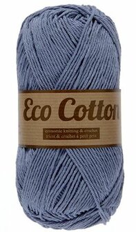 Cotton yarn Eco greyblue 90% cotton/10% polyester