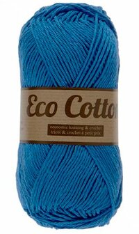 Garen Eco katoen hardblauw 90% katoen/10% polyester