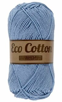 Cotton yarn Eco icy blue 90% cotton/10% polyester