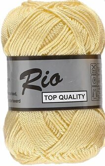 Yarn Rio 100% mercerized cotton soft yellow