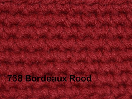 Gents-Ladies haakpakket No1 uni bordeauxrood