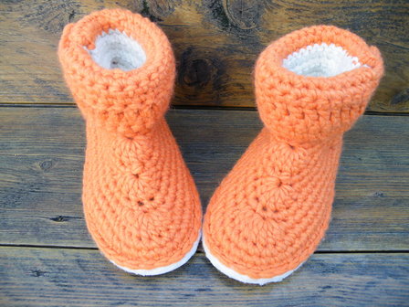 Gents-Ladies Slubbers haakpakket Malmo uni Oranje 70%acryl/30% wol