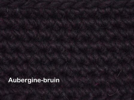 Gents-Ladies Slubbers haakpakket Malmo uni aubergine-bruin