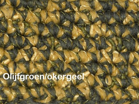 Haakpakket Zermat uni okergeel/olijfgroen 