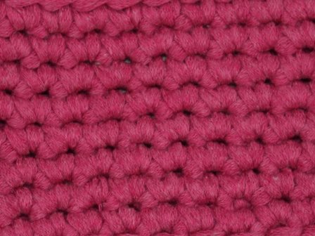 Gents-Ladies Slubbers haakpakket Lente Lacet uni donkerroze 50%katoen/50% acryl