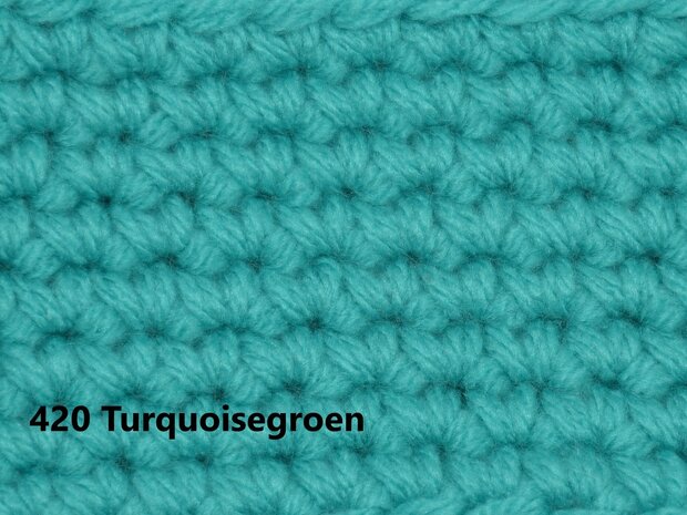 Kids haakpakket No1 uni turquoisegroen