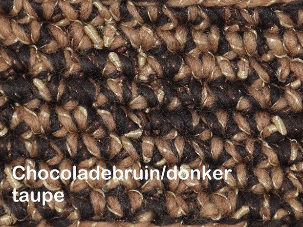 Kids Haakpakket Zermat uni mix chocoladebruin/goudbruin