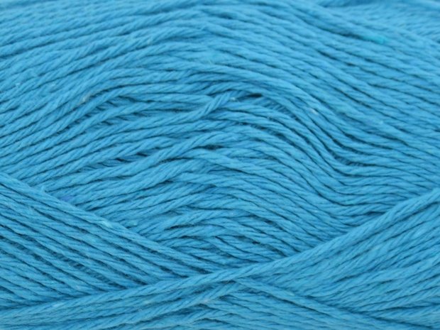 Gents-Ladies Slubbers haakpakket Lente Eco uni turquoiseblauw  90%katoen/10%polyester