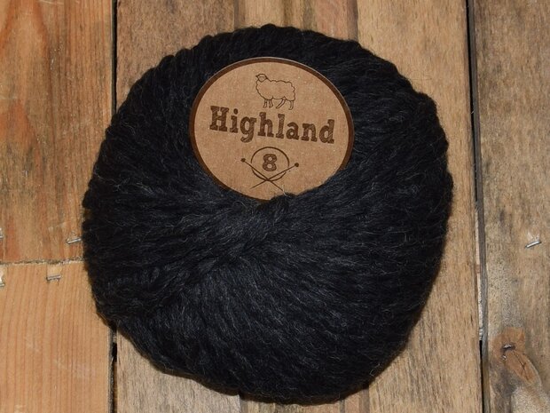 Garen Highland8 zwart