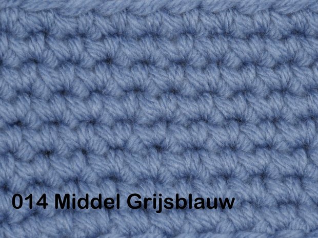 Gents-Ladies haakpakket No1 uni middel grijsblauw