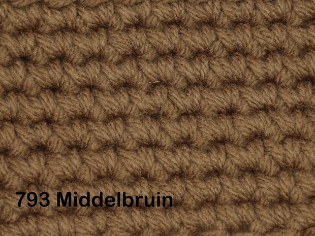 Gents-Ladies haakpakket No1 uni middelbruin