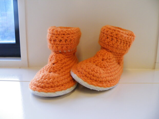 Gents-Ladies Slubbers haakpakket Malmo uni Oranje 70%acryl/30% wol