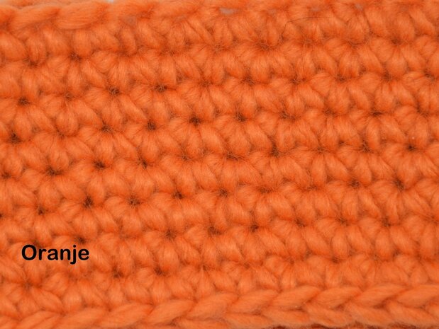 Gents-Ladies Slubbers haakpakket Malmo uni Oranje 70%acryl/30% wol