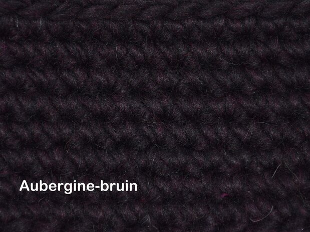 Gents-Ladies Slubbers haakpakket Malmo uni aubergine-bruin