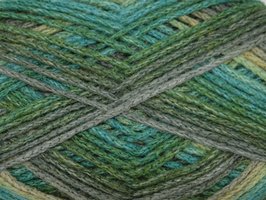 Garen Danielle groen gemêleerd 90% acryl/10% polyamide