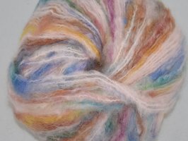 Garen Foxy Fashion roze gemêleerd 80% acryl/10% mohair/10% polyester