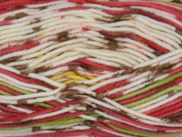 Garen Home rood-beige gemêleerd 100% acryl