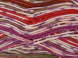 Garen Home paars-rood gemêleerd 100% acryl