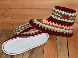 Haakpakket Peru No1 bordeaux