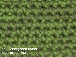 Haakpakket Filz uni appelgroen combi legergroen OP=OP