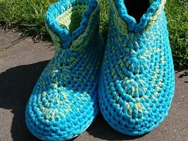 haakpakket Lente Lacet MIX donkerturquoise-limegroen Gym OP=OP